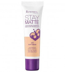 Fond De Ten Rimmel Stay Matte Liquid Mousse 200 Soft Beige 30 ml foto