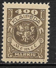 Memel 1923 MNH foto