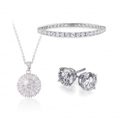 Set Colier Cercei si Bratara Solaire Diamonds foto