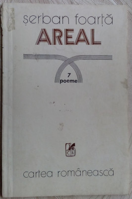 SERBAN FOARTA - AREAL: 7 POEME (editia princeps, 1983) [coperta PETRE HAGIU] foto