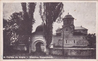 CURTEA DE ARGES ,BISERICA DOMNEASCA,CIRCULATA,1946,ROMANIA. foto