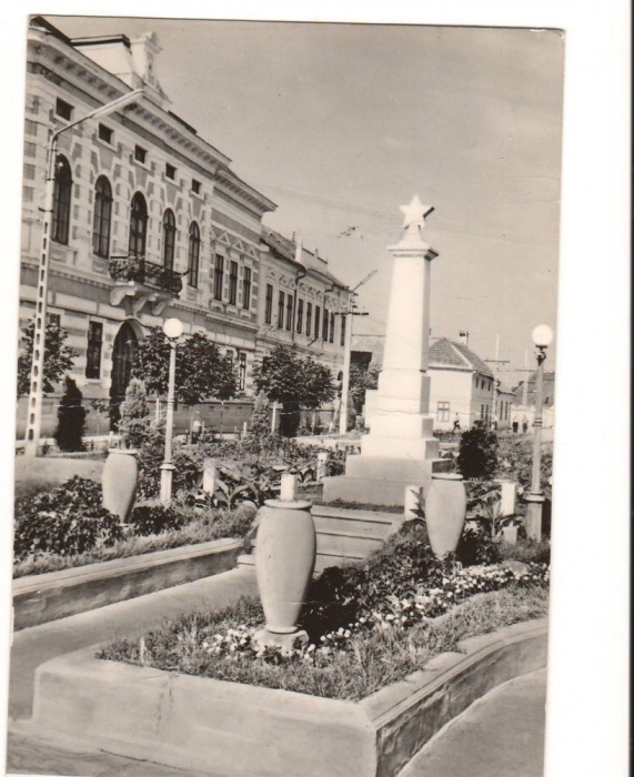 CPI B 10379 - CARTE POSTALA - SANNICOLAU MARE. MONUMENTUL EROILOR SOVIETICI, RPR