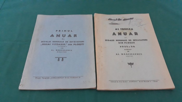 PRIMUL ANUAR AL ȘCOALEI NORMALE DE &Icirc;NVĂȚĂTORI MIHAI VITEAZUL DIN PLOIEȘTI * 012