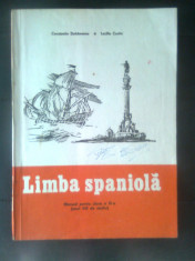 Limba spaniola - Manual pentru clasa a IX-a (an VIII de studiu), 1981 -Duhaneanu foto