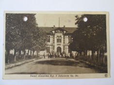 Carte postala Tecuci 1926,cazarma Reg.6 infanterie,viitoarea scoala de pilotaj foto