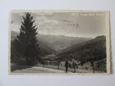 Carte postala Campulung spre Rucar cenzurata Targoviste 1943 foto