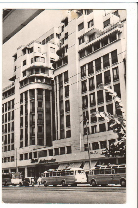 CPI B 10395 - CARTE POSTALA - BUCURESTI. HOTELUL &quot;AMBASADOR&quot;, RPR