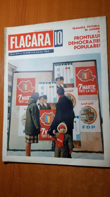 revista flacara 6 martie 1965-art. si foto-hunedoara,cartierul chibrit bucuresti foto