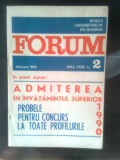 Revista &quot;Forum&quot; nr. 2 (februarie 1990) si nr. 1 (ianuarie 1991)