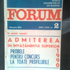 Revista "Forum" nr. 2 (februarie 1990) si nr. 1 (ianuarie 1991)