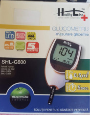 glucometru Healthy Line SHL-G800, stare perfecta + lansator + testere foto