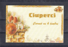 ROMANIA 2003 LP1616 b CIUPERCI COMESTIBILE SI OTRAVITOARE TRIPTIC IN CARNET MNH foto