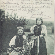 HUEDIN,COSTUME POPULARE,CIRCULATA,1900,ROMANIA.