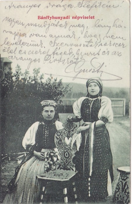 HUEDIN,COSTUME POPULARE,CIRCULATA,1900,ROMANIA.