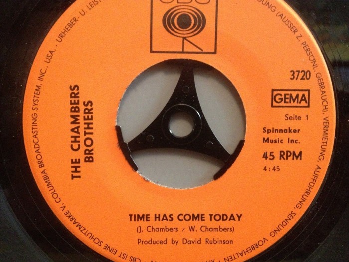 THE CHAMBERS BROTHERS - TIME HAS COME TODAY /(1972/CBS/RFG) - VINIL Single/RAR