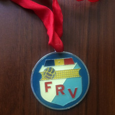 medalie volei FRV federatia romana de volei romania RSR fan sport colectie hobby