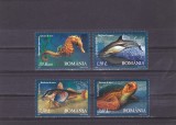 FAUNA DIN MAREA NEAGRA,2007,SERIE COMPLETA,2007,NEUZATA, MNH,ROMANIA.