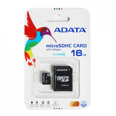 MICRO SD CARD 16GB CLASS 10 CU ADAPTOR ADATA foto