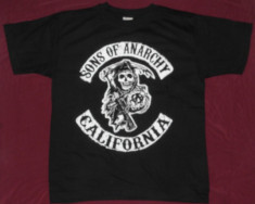 Tricou Sons of Anarchy -California ,calitate 180 grame,si tricouri formatii rock foto