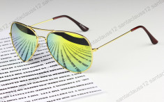 Ochelari de soare aviator,Gold albastru, VIVO foto