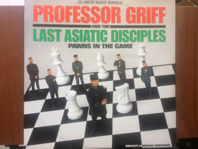 professor griff and the last asiatic disciples pawns in game single disc Rap VG+ foto