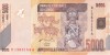 Bancnota Congo 5000 Franci 2005 (2012) P102a UNC - Republica Democratica Congo - Bancnote Africa