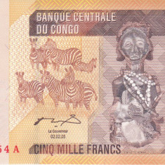 Bancnota Congo 5.000 Franci 2005 (2012) - P102a UNC