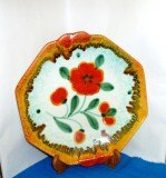 Fructiera Art Deco ceramica uranglasur cca 1930 - decor EVA - Annaburger Germany