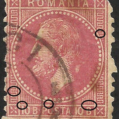 VARIETATE 10 BANI CAROL I --BUCURESTI II--1879