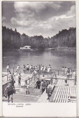 bnk cp Sovata - Lacul Ursu - Strandul - circulata foto