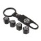 Set breloc si 4 capacele auto model pt VW VOLKSWAGEN negre