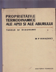 PROPRIETATILE TERMODINAMICE ALE APEI SI ALE ABURULUI -M. P. VUKALOVICI foto