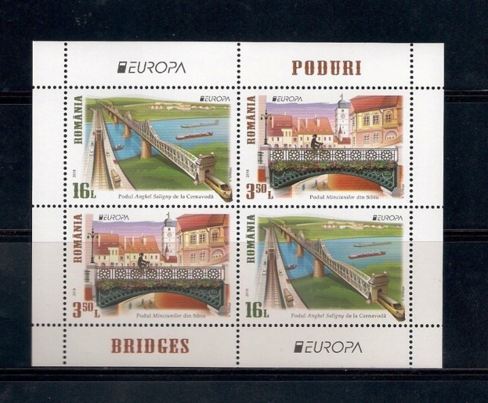 ROMANIA 2018 - PODURI (EUROPA 2018) - BLOC II - LP 2188b