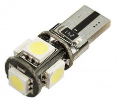 Led auto T10 Canbus cu 5 SMD foto