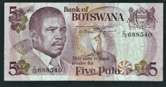 Botswana 5 Pula 1992 s688540 foto
