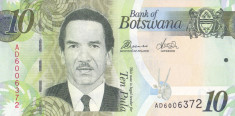 Bancnota Botswana 10 Pula 2014 (2017) - P30d UNC foto