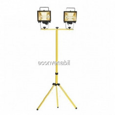 Stativ Trepied Metalic Picioare Fixe 2 Proiectoare LED sau Halogen foto