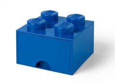 Cutie depozitare LEGO 2x2 cu sertar - Albastru (40051731) foto
