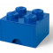 Cutie depozitare LEGO 2x2 cu sertar - Albastru (40051731)