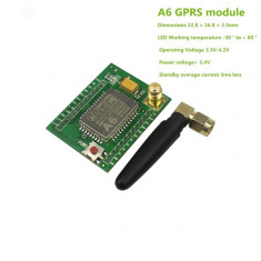 modul shield gps gsm gprs a6 sms cartela sim arduino cu antena foto