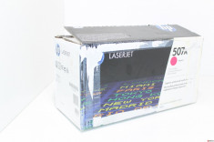 Cartus Original HP CE403A (507A) Magenta pentru HP Color LaserJet M551dn / M551n / M551XH, nou, open box foto