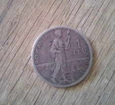 Moneda 1 leu 1910 foto