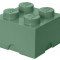 Cutie depozitare LEGO 2X2 verde nisip 40031747