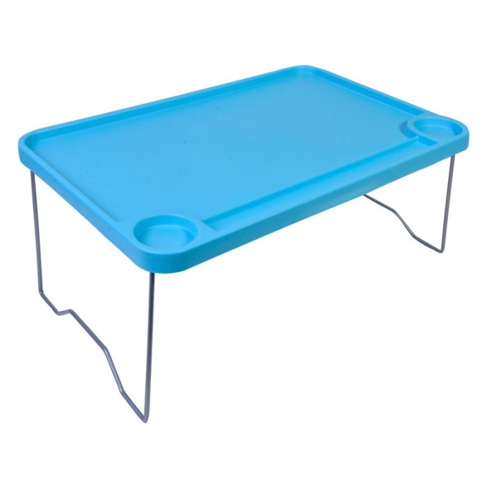 Masuta din plastic pentru plaja, 57 x 36 cm, Albastru Masuta din plastic pentru plaja, 57 x 36 cm, Albastru