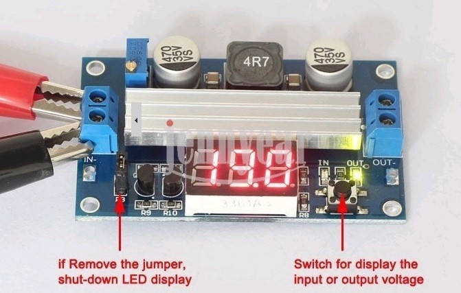 sursa in comutatie step up dc-dc 3~35v to 3.5~35v 6a maxim ltc1871 + voltmetru sursa in comutatie step up dc-dc 3~35v to 3.5~35v 6a maxim ltc1871 + voltmetru
