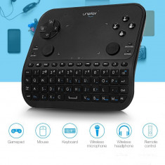 Mini tastatura smart gamepad wireless 6 functii, microfon, audio Jack 3.5 mm, telecomanda, Uniplay foto