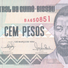 Bancnota Guineea Bissau 100 Pesos 1990 - P11 UNC