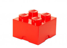 Cutie depozitare LEGO 2x2 - Rosu foto