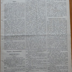 Ziarul Observatorul ; Politic , national si literar , an 1 ,nr. 22 , Sibiu ,1878