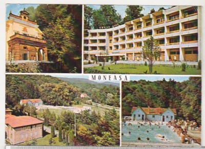 bnk cp Moneasa - Vedere - circulata - marca fixa foto